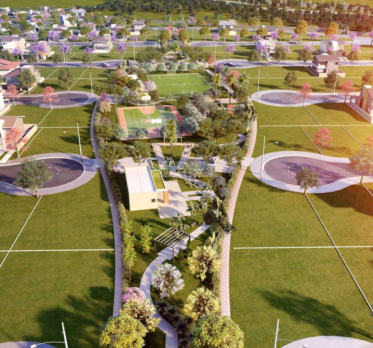 Terreno no Residencial 14x23 -  322m2 no Condomínio Acácias - Paulínia-SP - Sylvio Zanetti Corretor de Imóveis